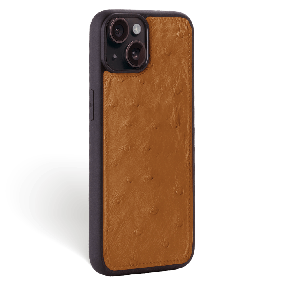 Iphone 15 Case   Ostrich Leather   Sport Case   Chestnut   No Metalware   Versailles   Tilt Iphone 15 Case   Ostrich Leather   Sport Case   Chestnut   No Metalware   Versailles   Tilt
