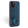 Iphone 15 Case   Python Leather   Sport Case   Lagoon Blue   No Metalware   Versailles   Tilt