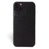 Iphone 15 Case   Alligator Leather   Signature   Black   No Metalware   Versailles   Front