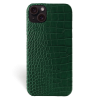 Iphone 15 Case   Alligator Leather   Signature   Mint Green   No Metalware   Versailles   Front