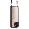 Iphone 15 Case   Himalaya Leather   Sling   Himalaya Gold   No Metalware   Versailles   Tilt