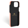 Iphone 15 Case   Ostrich Leather   Signature   Orange   No Metalware   Versailles   Inside