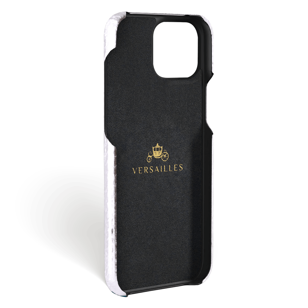 Iphone 15 Case   Phyton Leather   Signature   Silver   No Metalware   Versailles   Inside Iphone 15 Case   Phyton Leather   Signature   Silver   No Metalware   Versailles   Inside