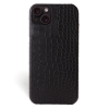 Iphone 15 Plus Case   Alligator Leather   Signature   Black   No Metalware   Versailles   Front