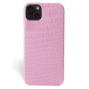 Iphone 15 Plus Case   Alligator Leather   Signature   Pink   No Metalware   Versailles   Front