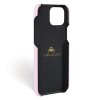 Iphone 15 Plus Case   Alligator Leather   Signature   Pink   No Metalware   Versailles   Inside