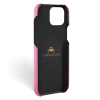 Iphone 15 Plus Case   Calf Leather   Signature   Fuchsia   No Metalware   Versailles   Inside