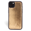 Iphone 15 Plus Case   Python Leather   Sport Case   Gold   No Metalware   Versailles   Front