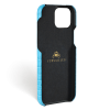 Iphone 15 Plus Case   Alligator Leather   Handle   Curacao Blue   No Metalware   Versailles   Inside