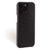 Iphone 15 Pro Case   Alligator Leather   Signature   Black   No Metalware   Versailles   Tilt