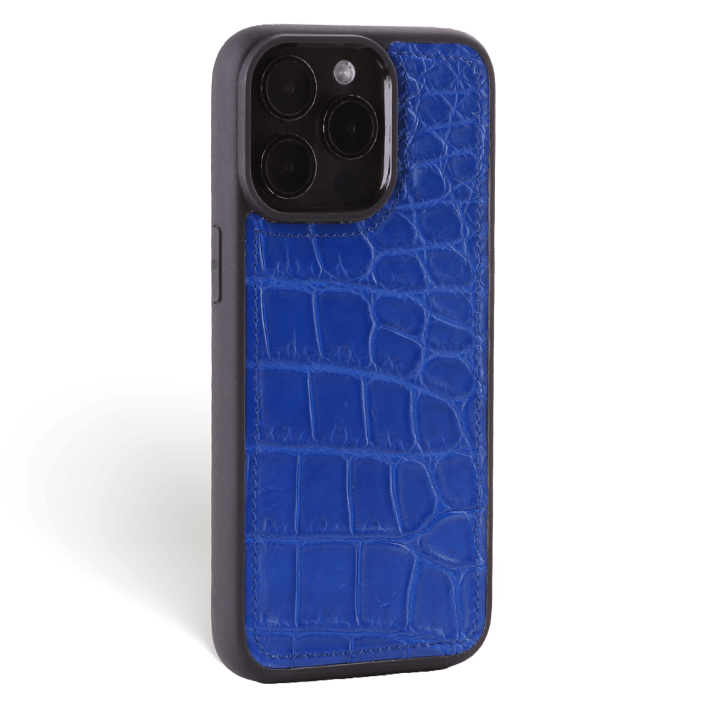 Iphone 15 Pro Case   Alligator Leather   Sport Case   Royal Blue   No Metalware   Versailles   Tilt Iphone 15 Pro Case   Alligator Leather   Sport Case   Royal Blue   No Metalware   Versailles   Tilt