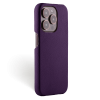 Iphone 15 Pro Case   Calf Leather   Signature   Purple   No Metalware   Versailles   Tilt