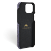 Iphone 15 Pro Case   Crocodylus Leather   Signature   Himalaya Navy Blue   No Metalware   Versailles   Inside