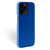 Iphone 15 Pro Case   Ostrich Leather   Signature   Royal Blue   No Metalware   Versailles   Tilt