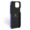 Iphone 15 Pro Max Case   Alligator Leather   Premium   Royal Blue   Gold Metalware   Versailles   Inside