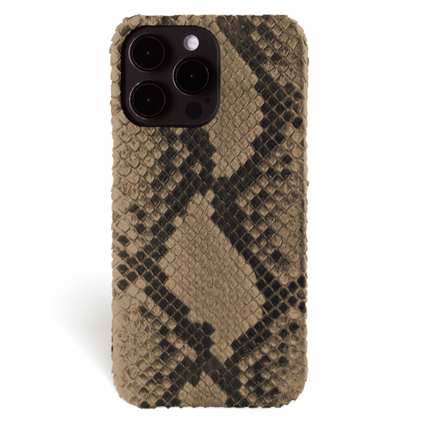 Iphone 15 Pro Max Case   Phyton Leather   Signature   Savannah   No Metalware   Versailles   Front