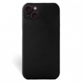 Iphone 15 Case   Calf Leather   Signature   Black   No Metalware   Versailles   Front