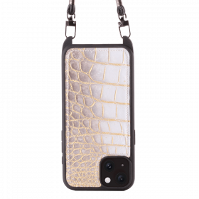 Iphone 15 Case   Himalaya Leather   Sling   Himalaya Gold   No Metalware   Versailles   Front