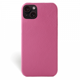 Iphone 15 Plus Case   Calf Leather   Signature   Fuchsia   No Metalware   Versailles   Front